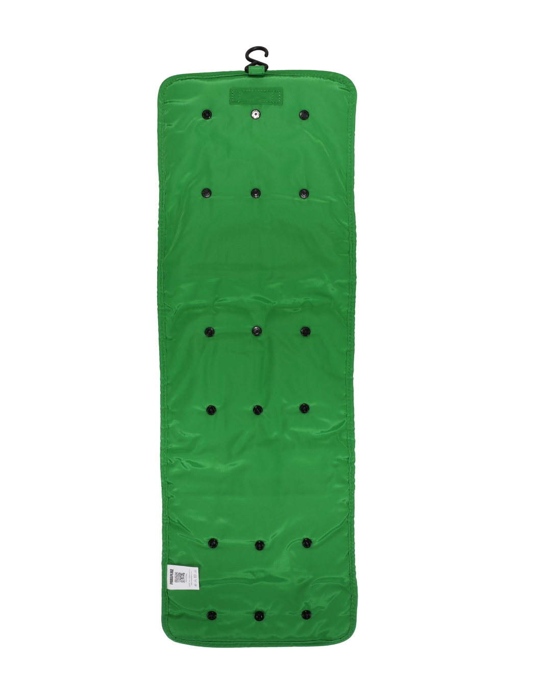 Losse groene sleeve zonder pouches – modulair kliksysteem
