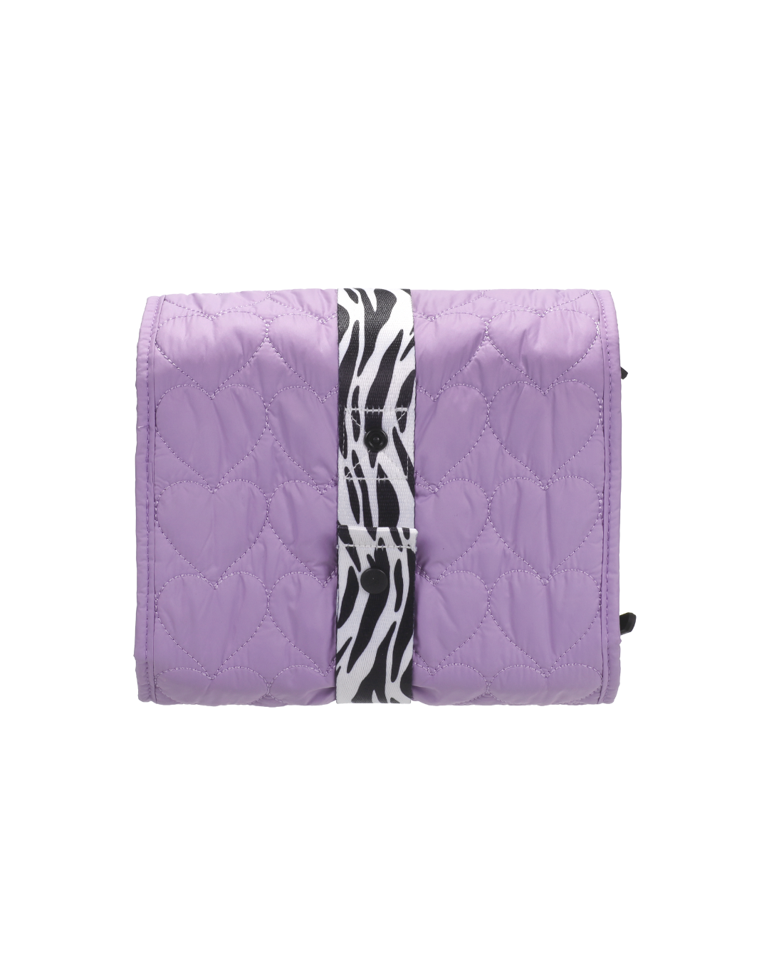 Paarse travel pouch set – achterkant dicht weergave