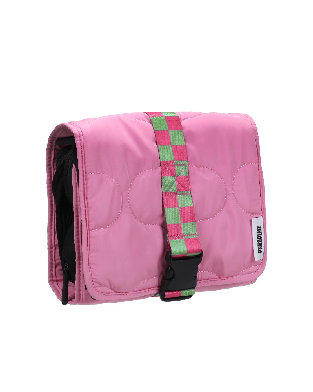 Roze toilettas gesloten – voorkant met zachte afwerking