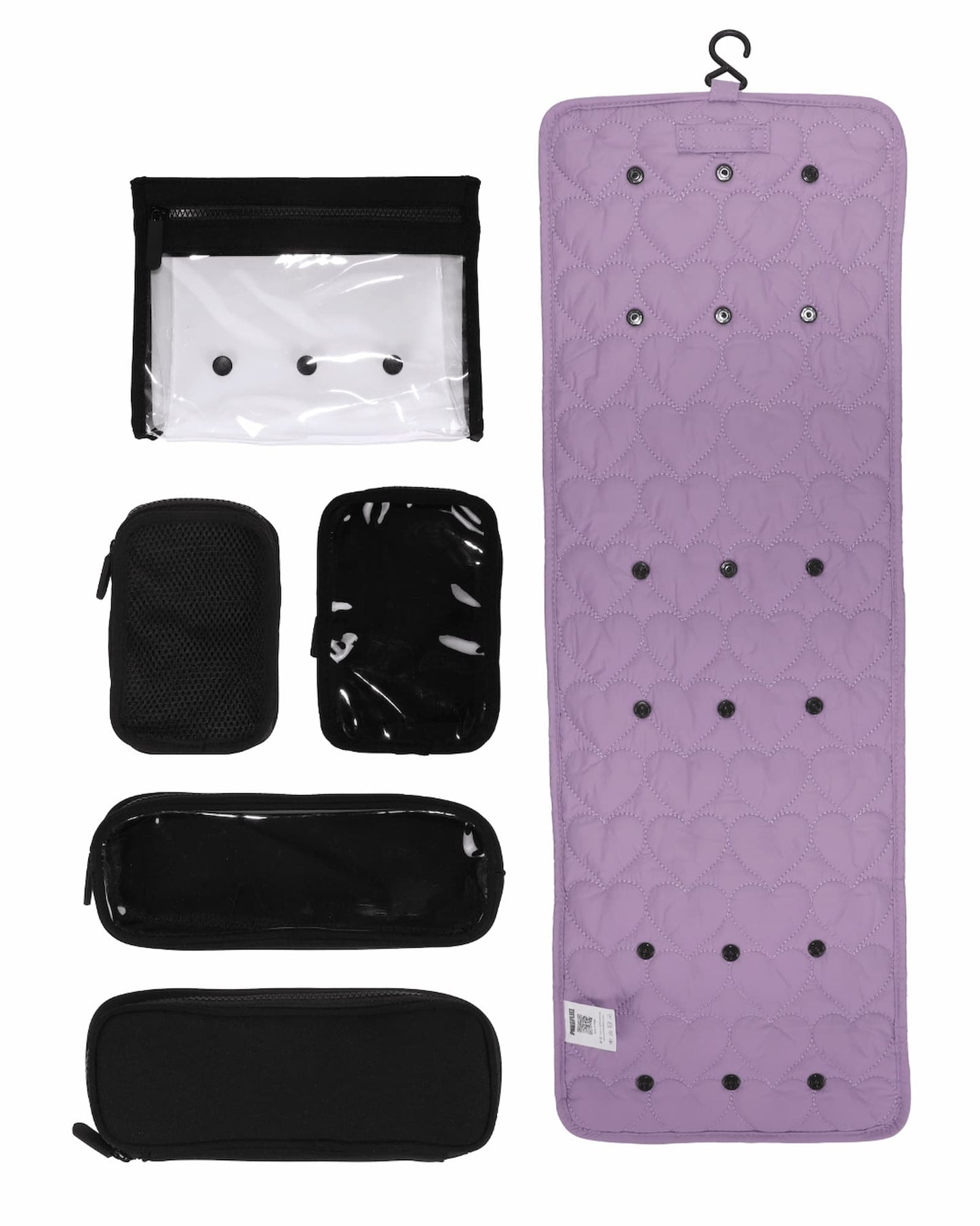The Ultimate Travel Set – Modulaire Toilettas met Kliksysteem (Paars) - PNK&PLMZ
