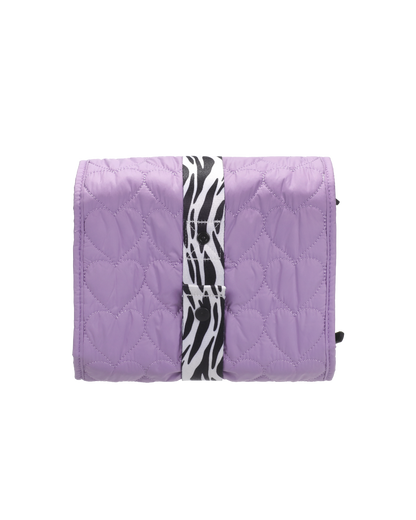 Paarse travel pouch set – achterkant dicht weergave